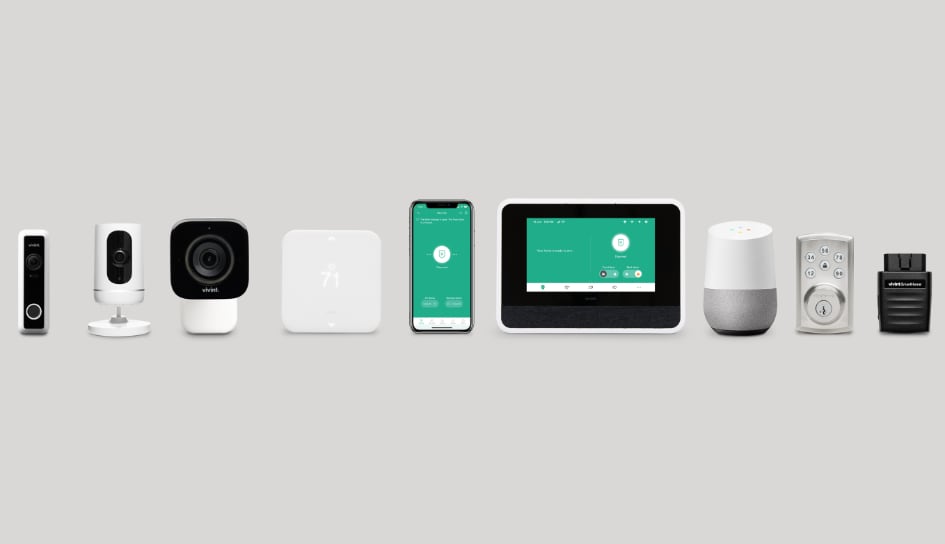 Vivint home security product line in Kansas City
